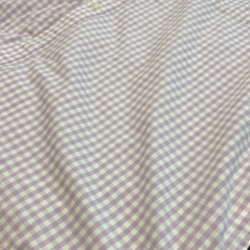 Croft & Barrow Men's Light Purple Checkered Button Down Shirt 2XB - Picture 6 of 9